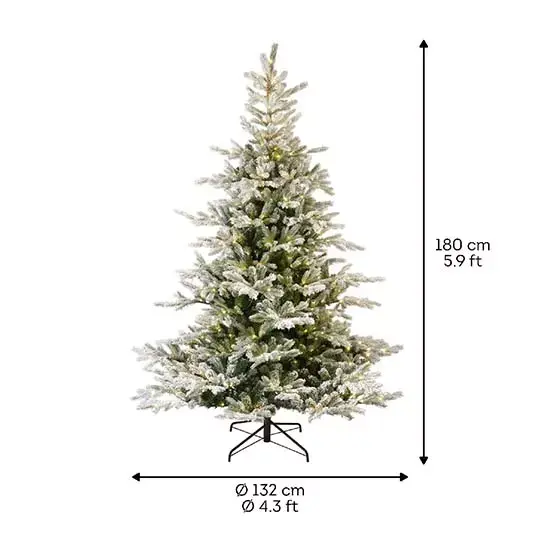 Everlands Snowy Grandis Fir LED - 180 cm - afbeelding 7