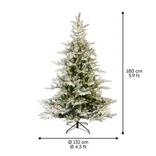 Everlands Snowy Grandis Fir LED - 180 cm - afbeelding 7