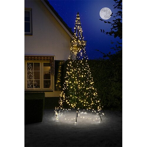 Fairybell Vlaggenmast Kerstboom Set Warm White - 400 cm