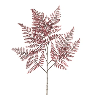 Kunsttak Fern Burgundy - 85 cm