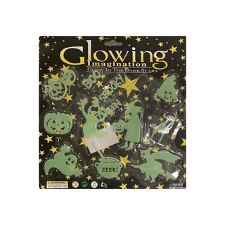 Halloween Glow In The Dark Figuren - 12 st. | De Boet