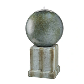 Fontein Bal Op Sokkel - Copper | Tuincentrum De Boet