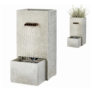 Fontein Bak Licht Grijs - 70 cm | Tuincentrum De Boet