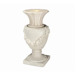 Fontein Vaas Guirlande - Wit | Tuincentrum De Boet