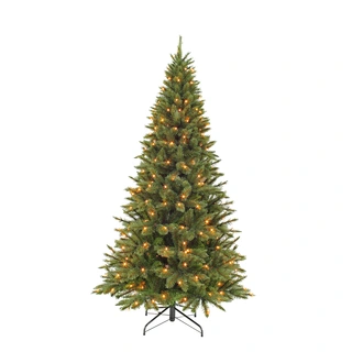 Forest Frosted Kunstkerstboom Green LED Slim - 215 cm - afbeelding 1