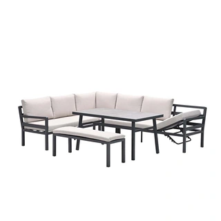 Garden Impressions Corsica Lounge- diningset Links - Desert Sand