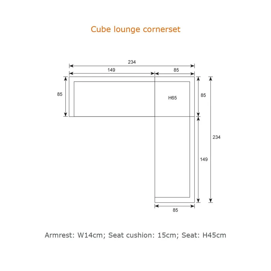 Garden Impressions Cube Loungebank - White - afbeelding 7