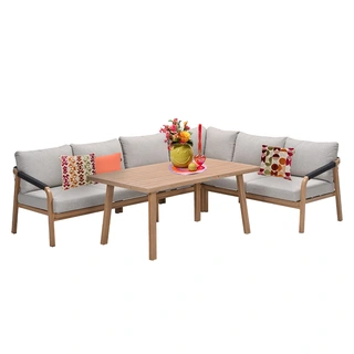 Monti Lounge- diningset 5 dlg - Gobi Sand | De Boet