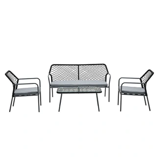 Garden Impressions Turin Sofa Loungeset - Black - afbeelding 1