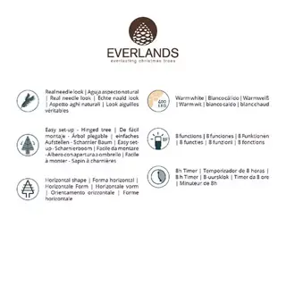 Everlands Grandis Fir LED - 180 cm - afbeelding 8