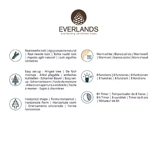 Everlands Grandis Fir LED - 210 cm - afbeelding 7