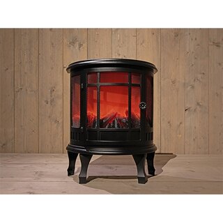 Deco LED Haard Zwart 46x23,5x56 cm | Tuincentrum De Boet