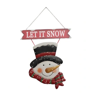 Wanddeco Sneeuwpop - 45x76 cm | De Boet