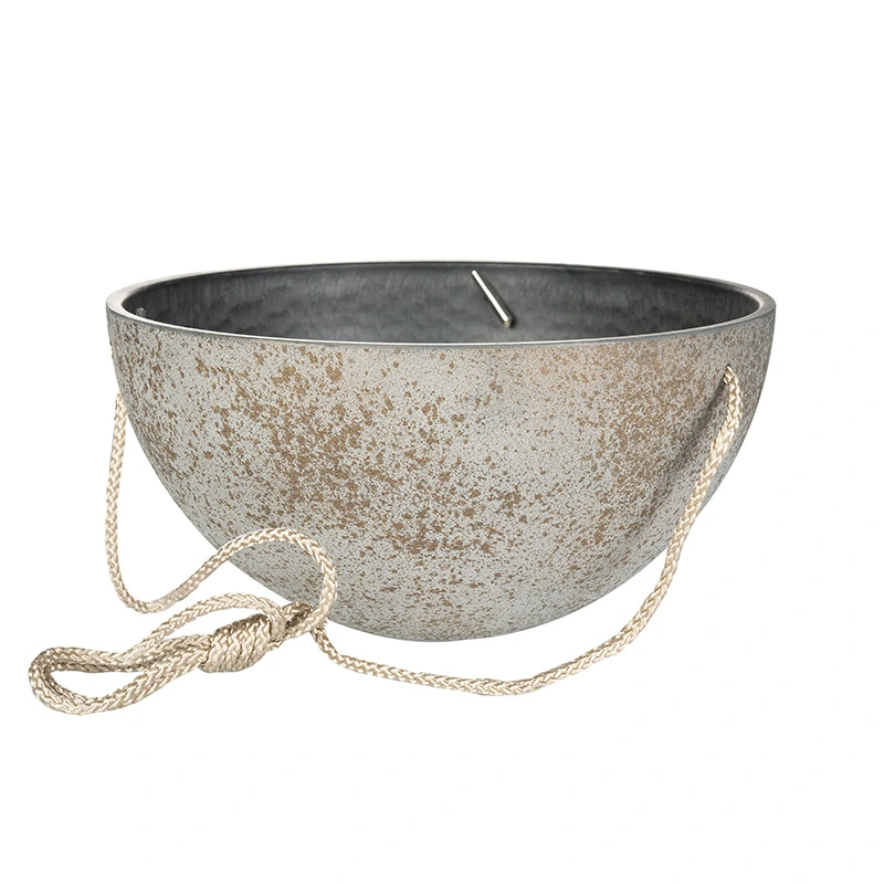 Ter Steege Hangpot Nova Concrete Gold - Ø25x12 cm - afbeelding 1