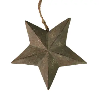 Kersthanger Star Hout M - Olive Green