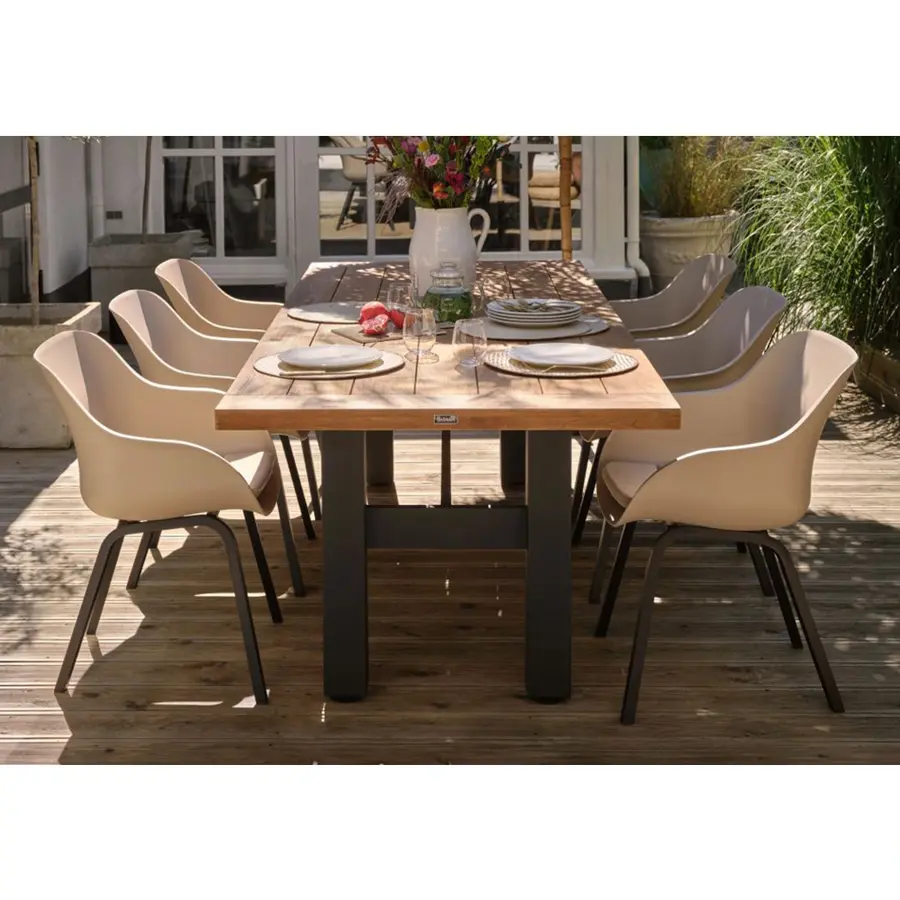 Hartman Le Soleil Element Dining Tuinstoel - Zwart/Taupe - afbeelding 6