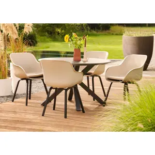 Hartman Le Soleil Element Dining Tuinstoel - Zwart/Taupe - afbeelding 8