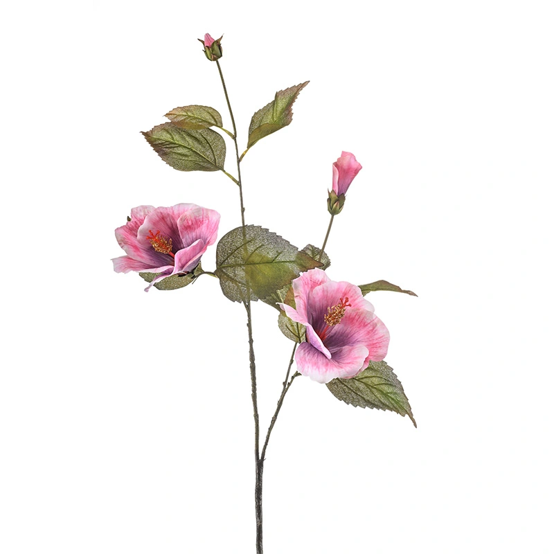 Kunstbloem Hibiscus Pink - 100 cm