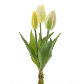 Bosje Kunst Tulpen Holland x3 Cream - 25 cm