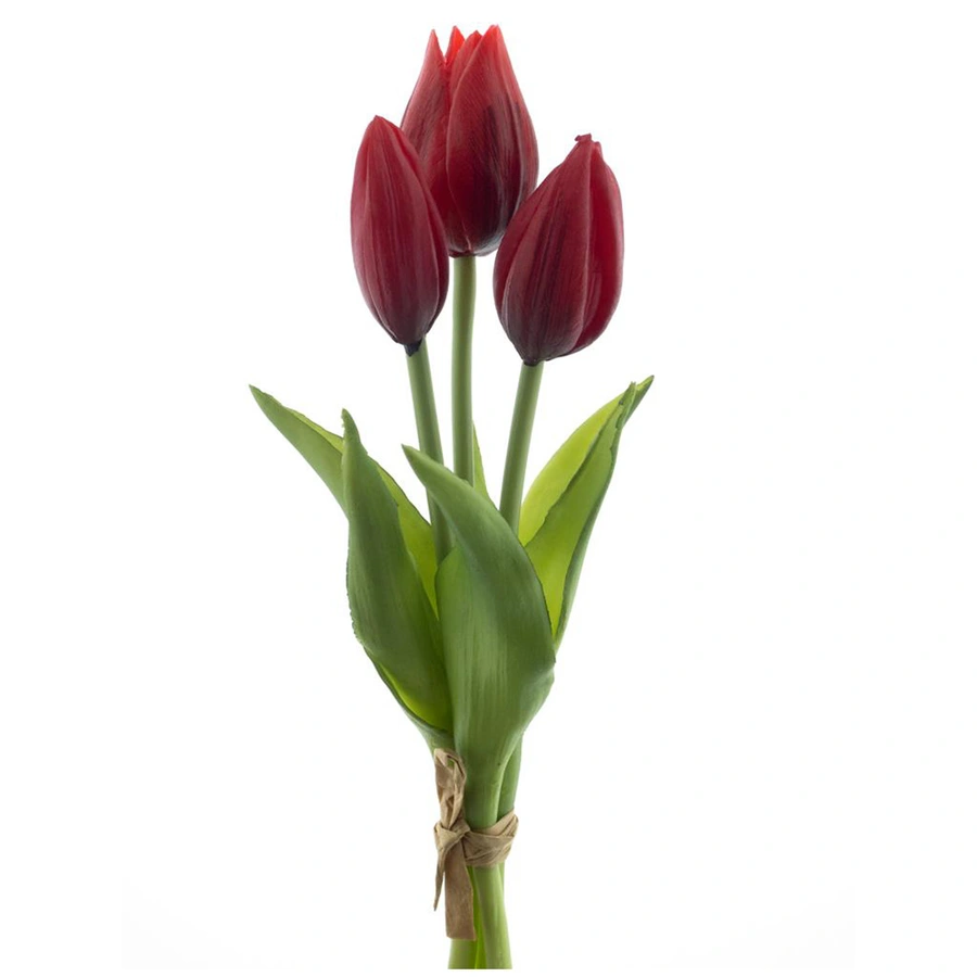 Bosje Kunst Tulpen Holland x3 Red - 25 cm