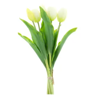 Bosje kunst tulpen Holland  X5 cream 36cm