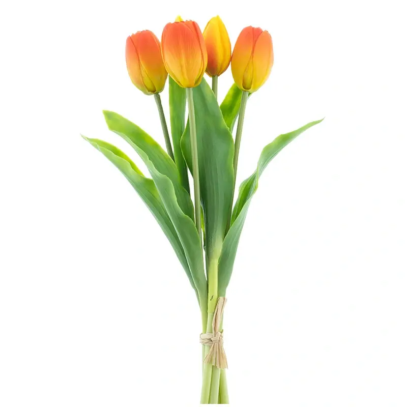 Bosje kunst tulpen Holland  X5 orange 36cm