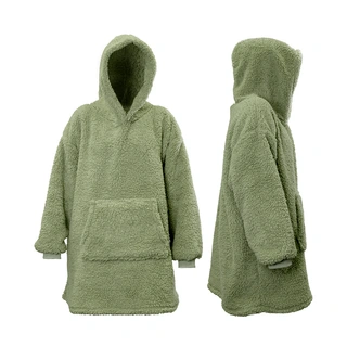 Unique Living Hoodie Teddy - Tea Green