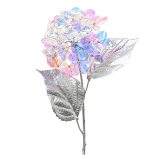 Kersttak Hortensia Iris Multi/Zilver - 65 cm