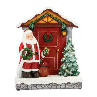 Kerstman Huis LED - 25x10x30 cm