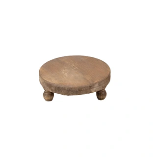 Houten Plateau met Bollen Pootjes - 29,5x9 cm | De Boet