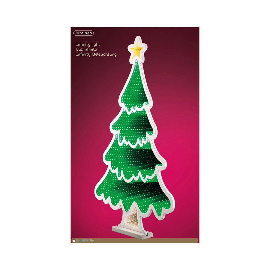 LED Infinity Lights Kerstboom - 53x5x90 cm - afbeelding 2