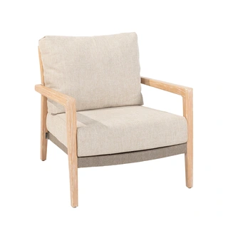 4 Seasons Outdoor Julia Loungestoel - Brushed Teak