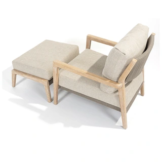 4 Seasons Outdoor Julia Voetenbank - Brushed Teak - afbeelding 3