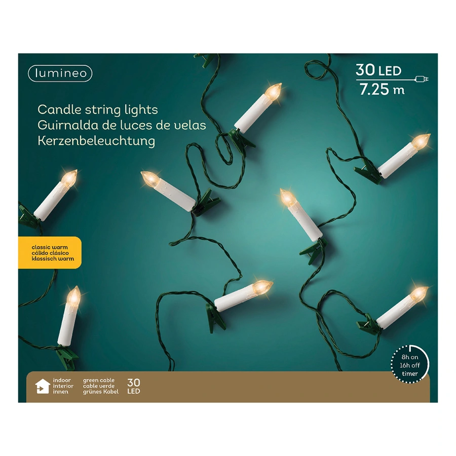 LED Kaarsverlichting Groen - 7,25 m - afbeelding 3