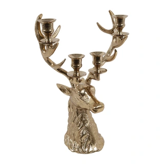 Countryfield Kandelaar Hert Zev M - Goud | De Boet