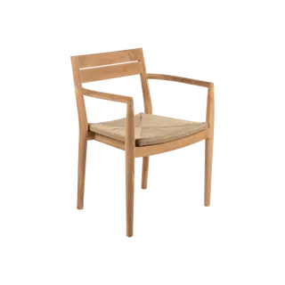 KAYU Teak Tuinstoel Gevlochten | De Boet