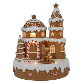 Kerst Snoephuis LED & Muziek - 23 cm | Tuincentrum De Boet