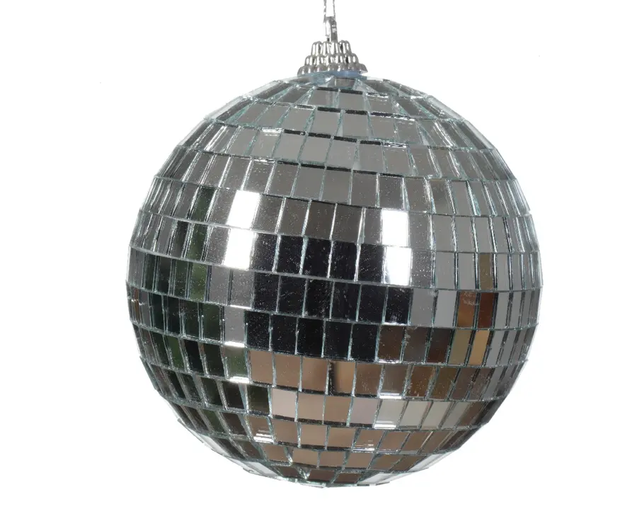 Kerstbal Discobal XL- Zilver