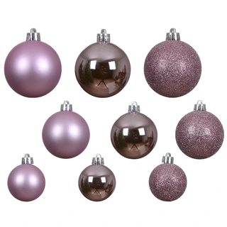 Kerstballen Mix 30 st. - Fris Lila - afbeelding 2