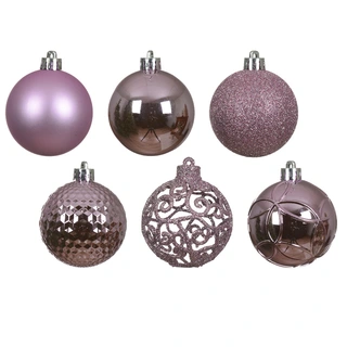 Kerstballen Mix 37 st. - Fris Lila - afbeelding 2