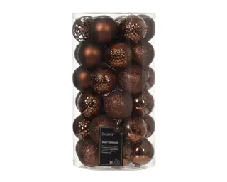 Kerstballen Mix 37 st. - Espresso