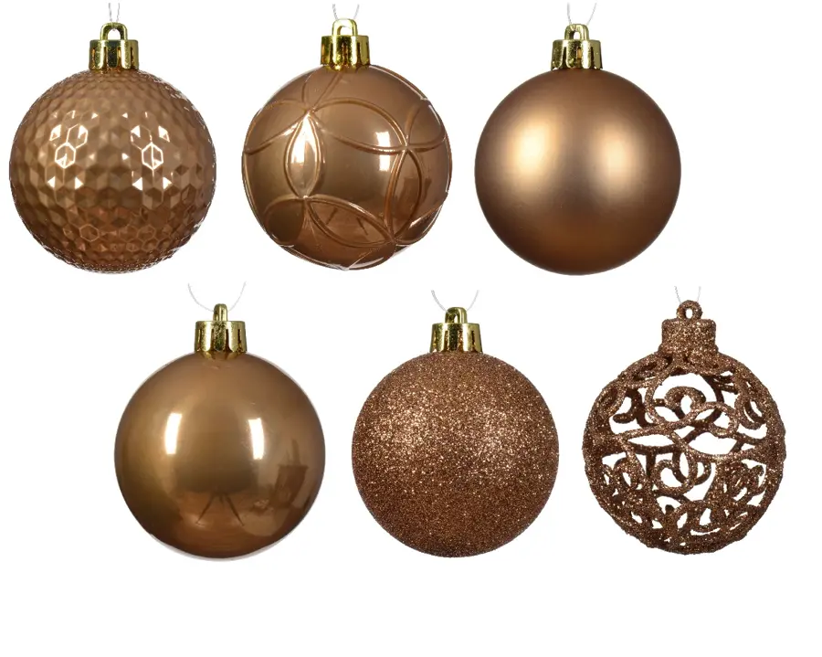 Kerstballen Mix 37 st. - Gember - afbeelding 2