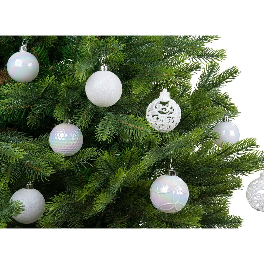 Kerstballen Mix 37 st. - Iris Wit - afbeelding 2