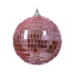 Kerstbal Foam Discobal Roze - Ø10 cm