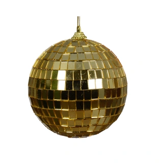 Kerstbal Foam Discobal Goud - Ø10 cm