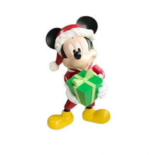 Disney Kerst Beeld Mickey met Cadeau