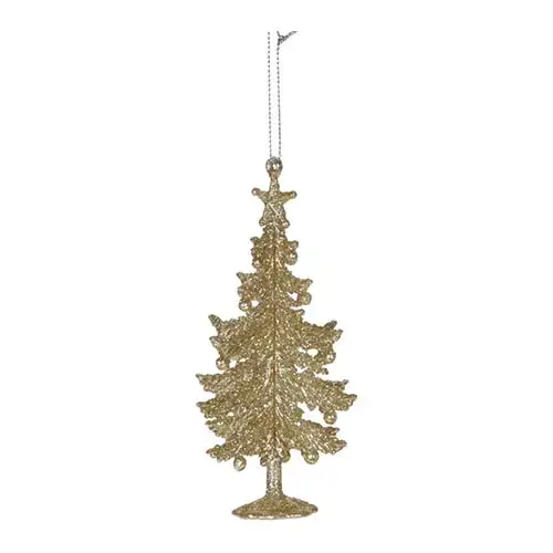 Kersthanger Kerstboom Goud - 13 cm