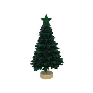 Kerstboom Vilt Groen - 21 cm