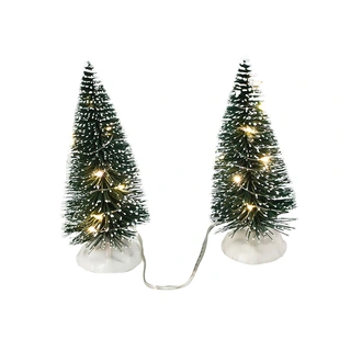 Kerstdorp Kerstboom LED - 2x14 cm