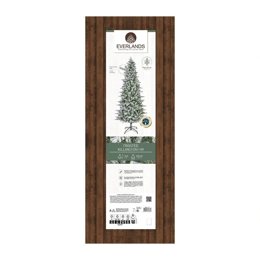 Everlands Kunstkerstboom Killington Fir Frosted - 180 cm - afbeelding 5